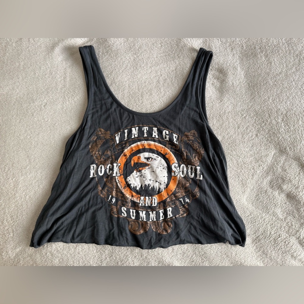 Vintage Rock Soul Graphic Tank Top